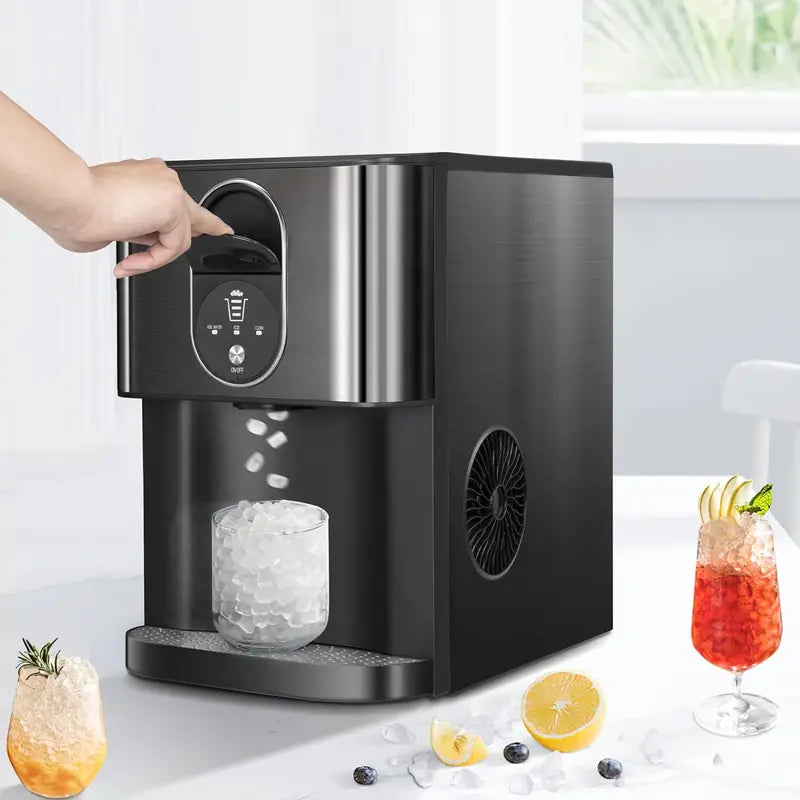 Countertop Ice Maker: Rapid Ice Production in 15 Minutes | Auto-Cleaning & Auto-Dispensing
