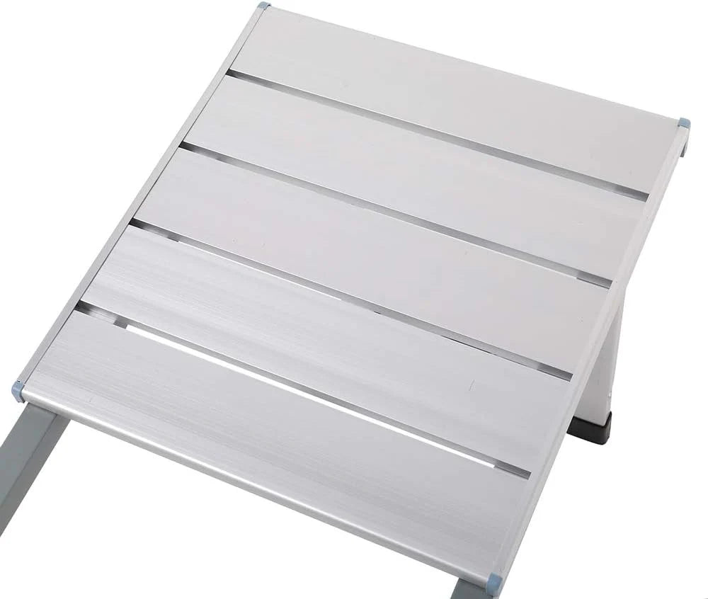 Portable Folding Picnic Table — Aluminum Alloy, with Carrying Case and Umbrella Hole