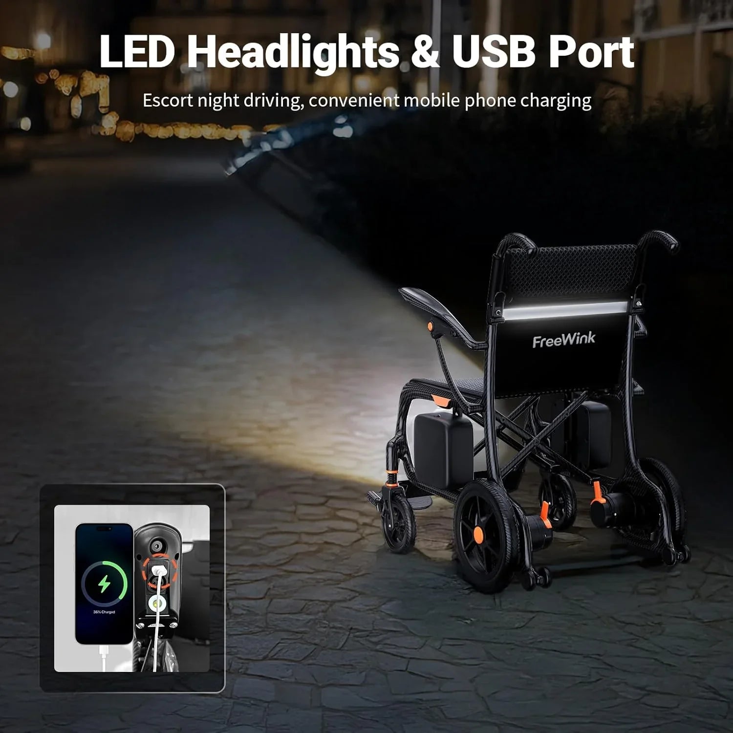 28 lbs Carbon Fiber Ultralight Foldable Electric Wheelchair – Dual Battery, 28-Mile Range, All-Terrain, Airline Approved