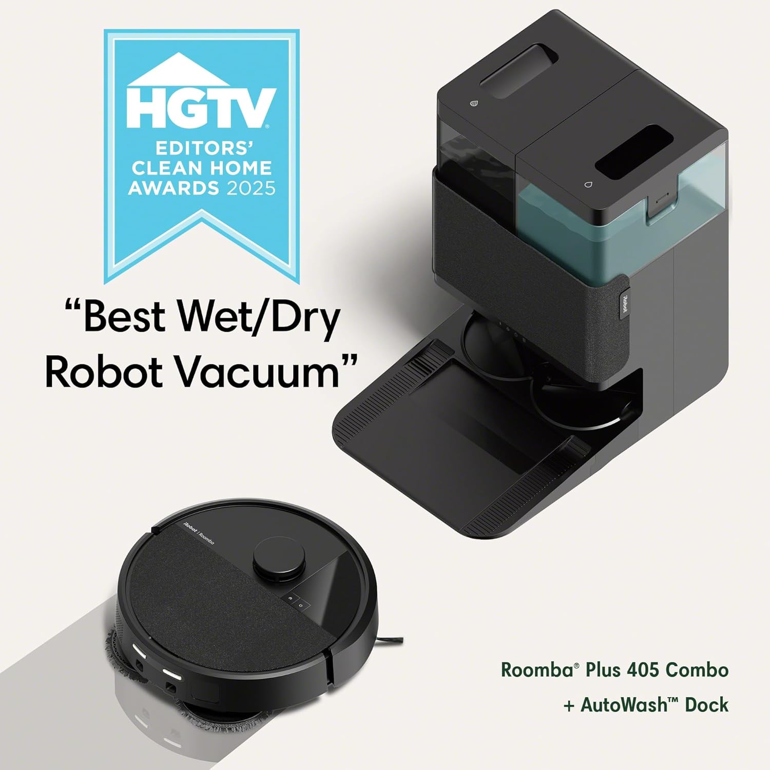 2in1 Vacuum & Mop Robot with AutoWash Dock