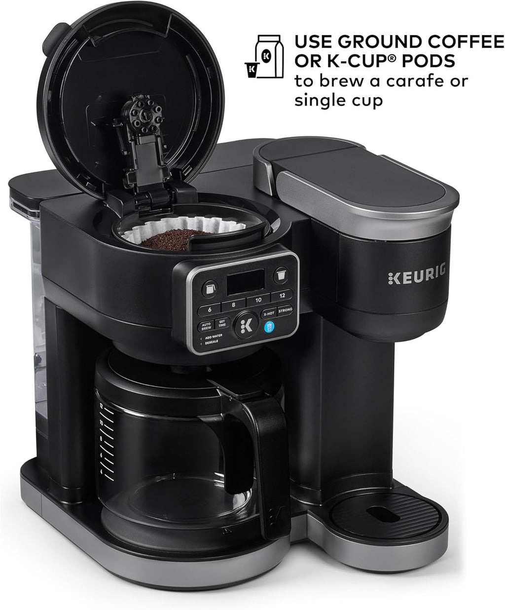 Hot & Iced Single Serve & Carafe Coffee Maker