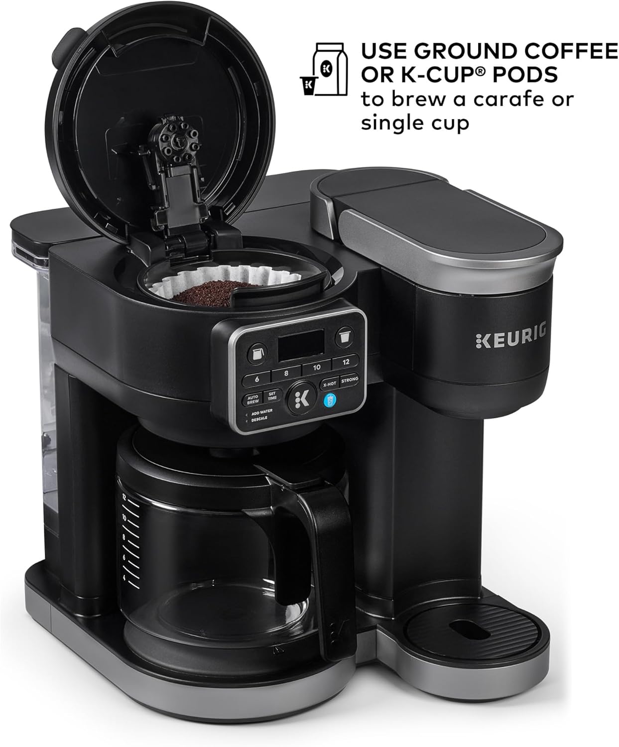 Hot & Iced Single Serve & Carafe Coffee Maker