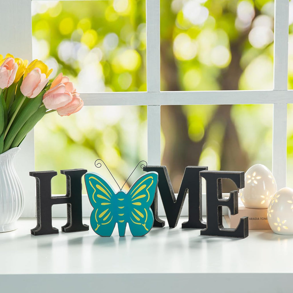 Interchangeable Home Table Signs with 13 Pcs Seasonal Icons