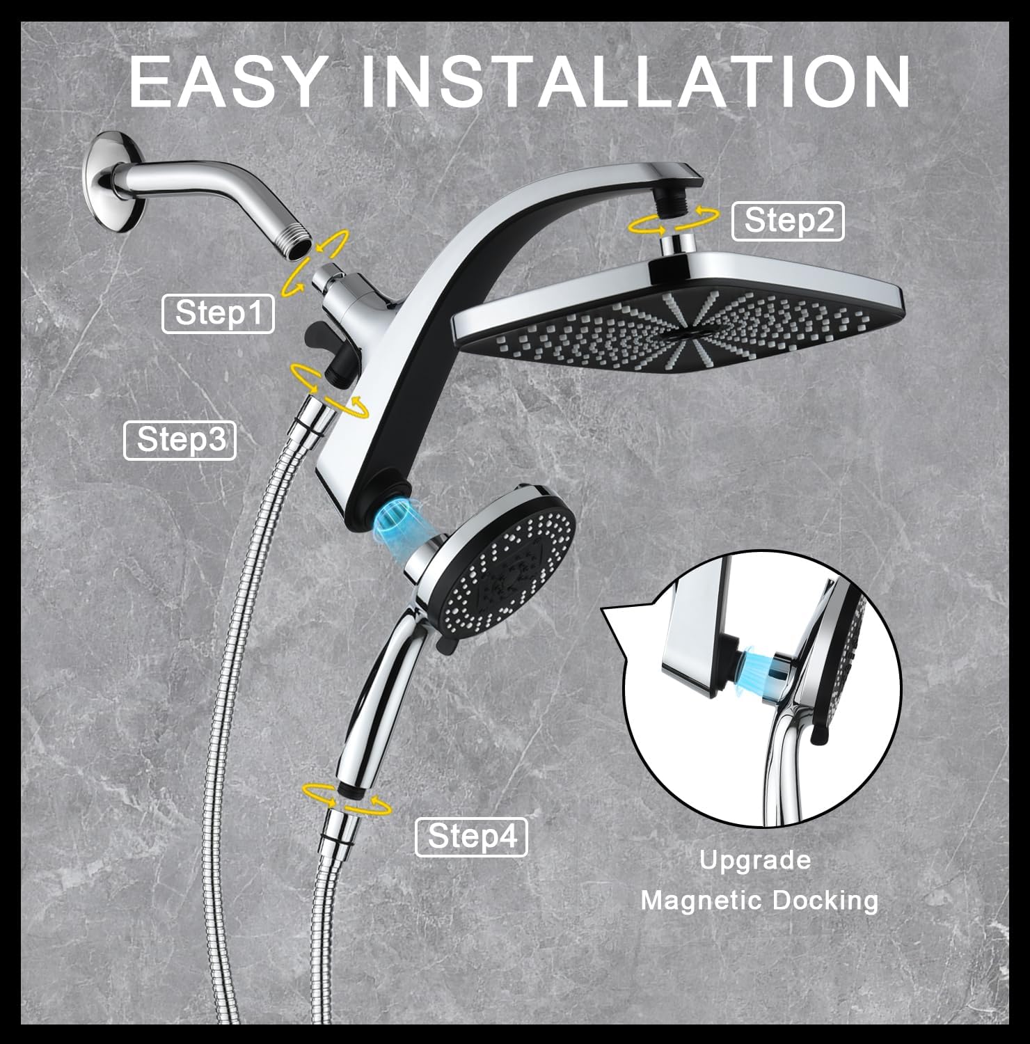 High Pressure Rain Shower Head：Upgrade Shower Heads