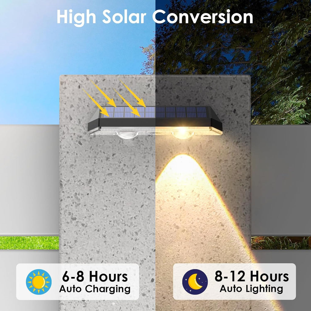 Solar Fence Lights Outdoor