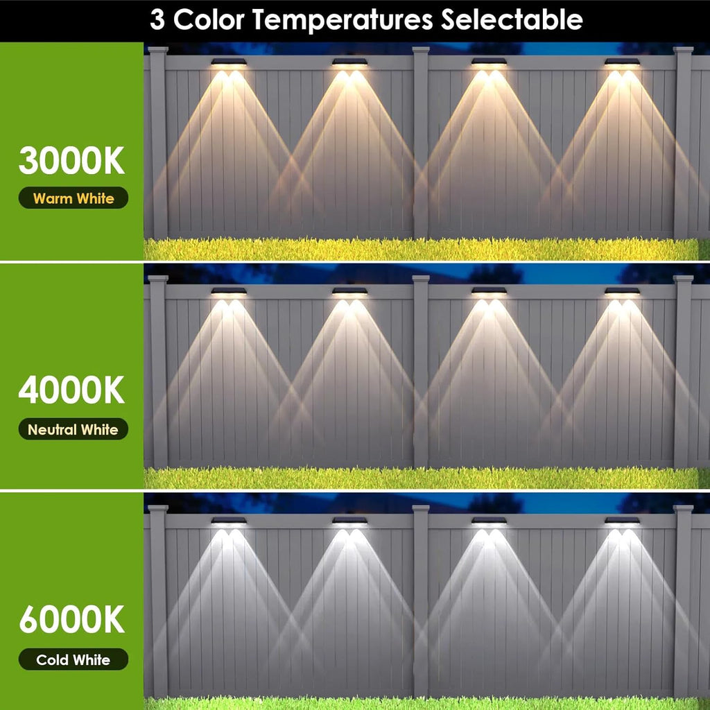 Solar Fence Lights Outdoor