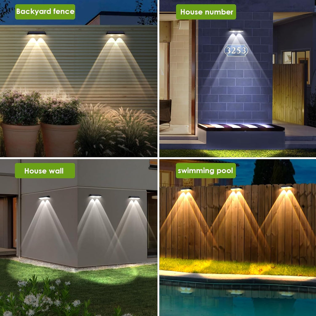 Solar Fence Lights Outdoor
