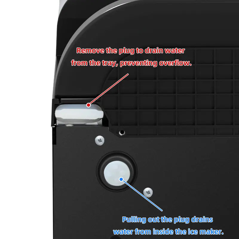 Countertop Ice Maker: Rapid Ice Production in 15 Minutes | Auto-Cleaning & Auto-Dispensing