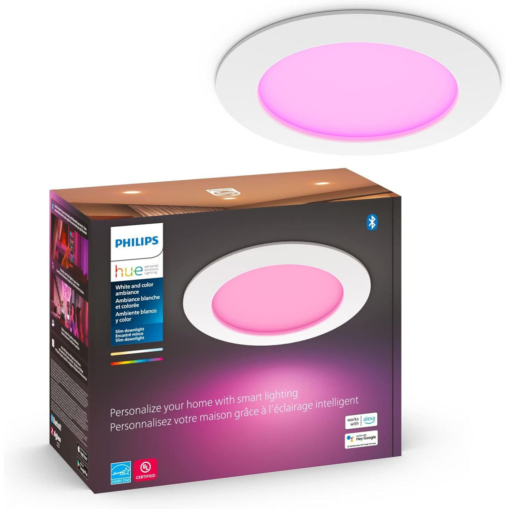 Smart Slim 6 Inch LED Downlight - White and Color Ambiance Color