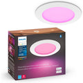 Smart Slim 6 Inch LED Downlight - White and Color Ambiance Color